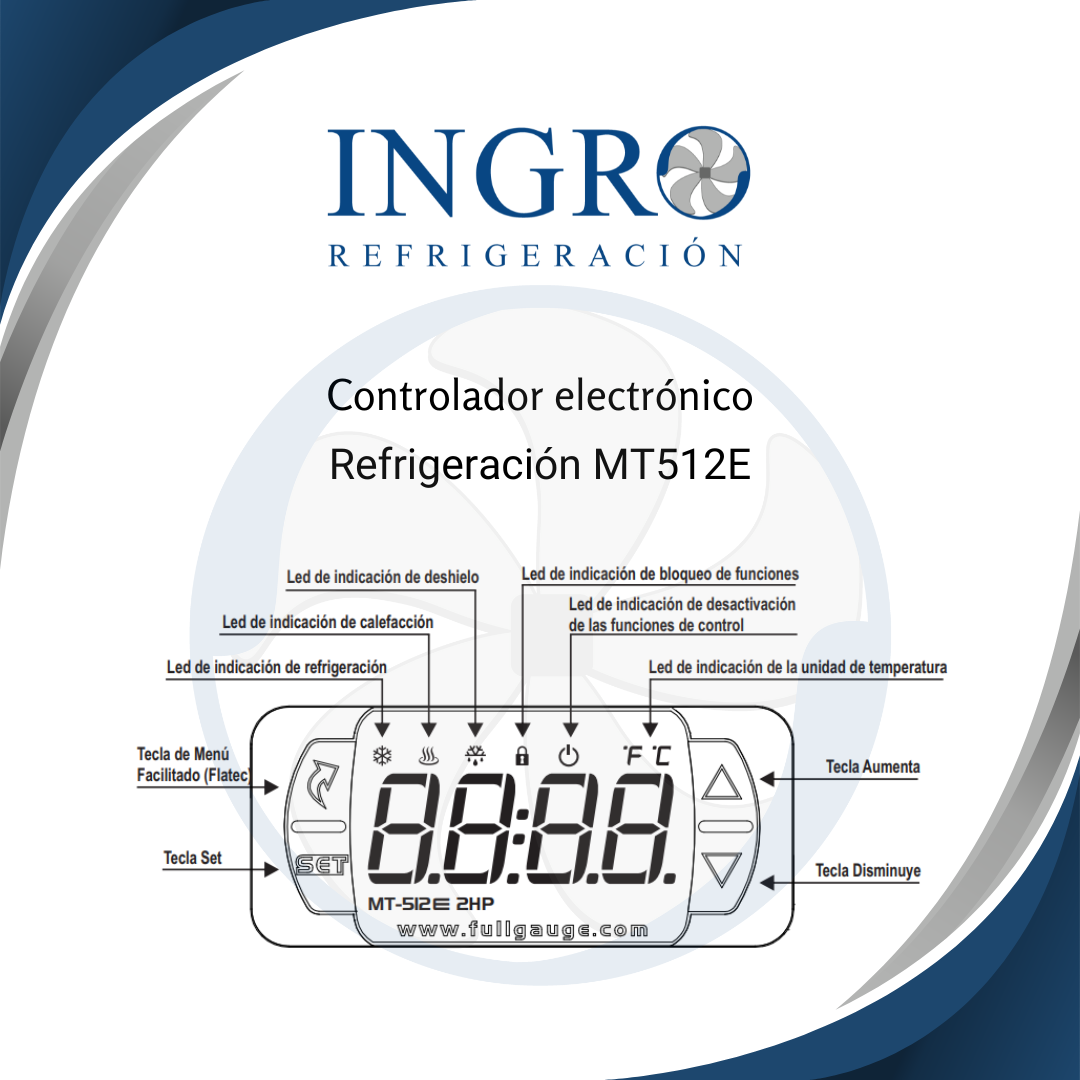 Controlador FullGauge MT-512E (Refrigeración)
