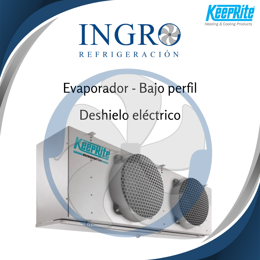 Evaporador de bajo perfil - Deshielo eléctrico | KLP-