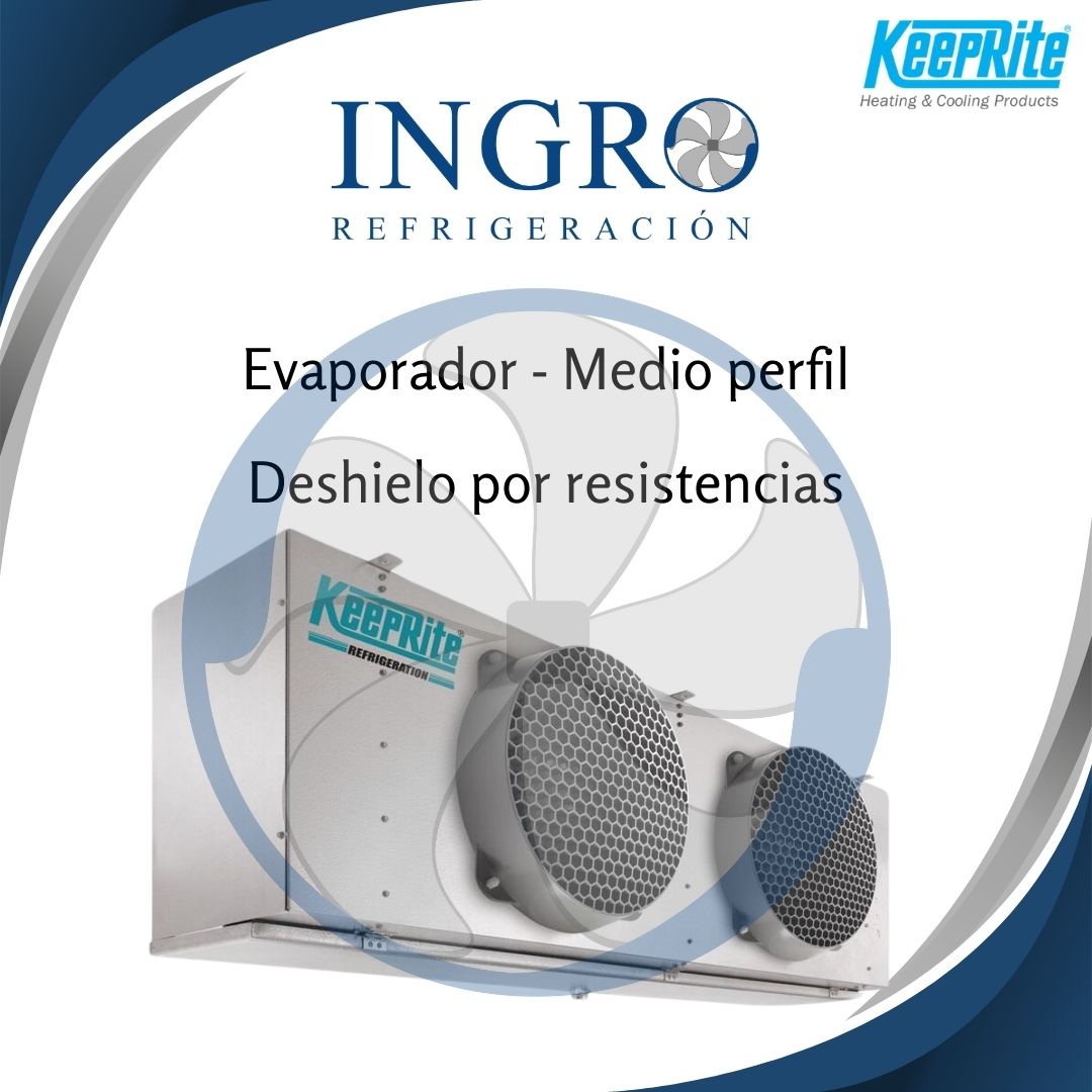 Evaporadores de Medio perfil - Deshielo por resistencias | KMP