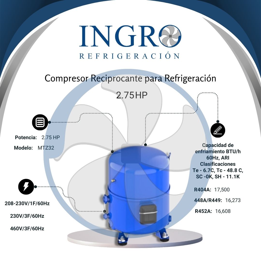 Compresores reciprocantes para refrigeración | MTZ